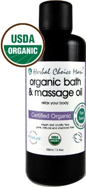 Herbal Choice Mari Organic Bath Body Massage Oil Relax Your Body 100ml/ 3.4oz Bottle