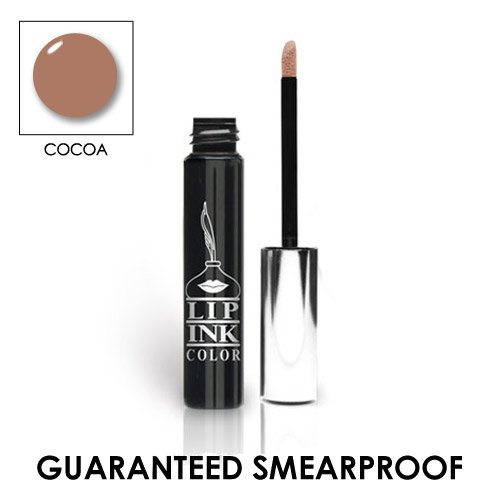 LIP INK Organic Vegan 100% Smearproof Liquid Lip Stain, Cocoa