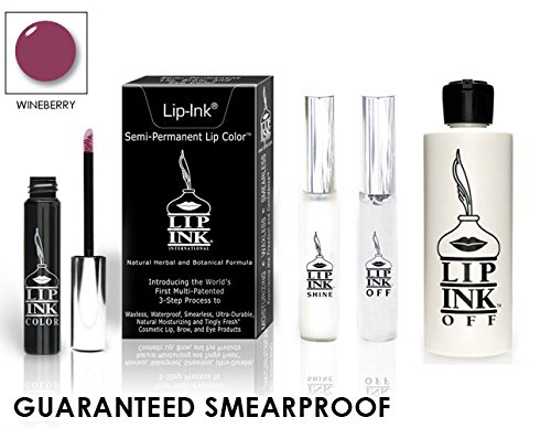 LIP INK Organic Vegan 100% Smearproof Lip Stain Kit – Wineberry
