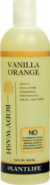 Vanilla Orange Body Wash (or Shower Gel)- 14 fl oz- made with organic ingredients and 100% pure essential oils