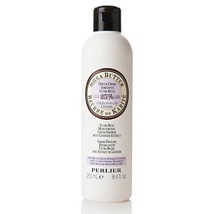 Perlier Shea Butter Ultra Rich Moisturizing Cream Shower with Lavender Extract with Certified Organic Shea Butter 8.4 Fl. Oz.
