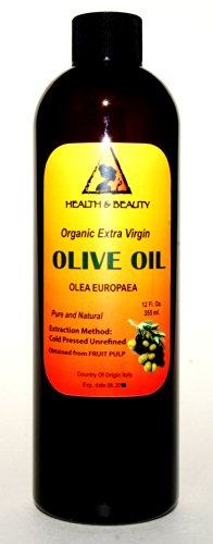 Olive Oil Extra Virgin Organic Carrier Cold Pressed Pure 36 oz