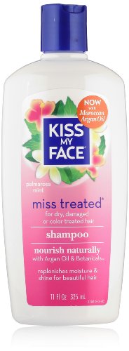 Kiss My Face Miss Treated Shampoo for Damaged Hair, 11-Ounce Bottles (Pack of 3)