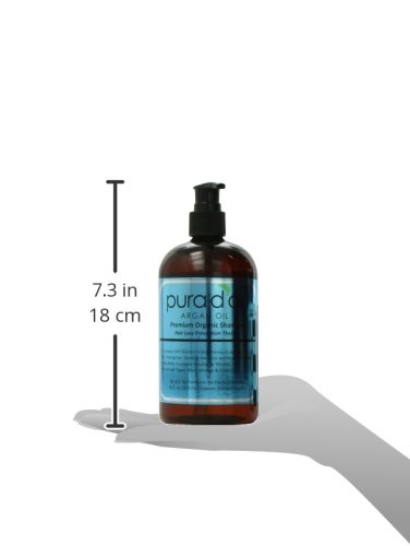 Pura d’or Hair Loss Prevention Premium Organic Shampoo, Brown and Blue, 16 Fluid Ounce