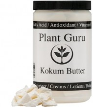 Kokum Butter Refined Raw 1 Lb (16 Oz) (HDPE Food Grade Jar)