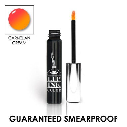 LIP INK Organic Vegan 100% Smearproof Liquid Lip Stain, Carnelian Cream