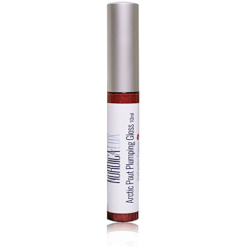 NORDICA LUX ARCTIC PLUMPING GLOSS – Iceland Poppy – Promotes Lip Fullness in Minutes with Micronized Hyaluronic Acid That Swells Lips without Irritation – 95% Organic – .3 oz