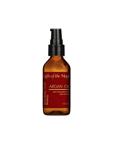 Frankincense and Myrrh Argan Oil For Skin, Hair, Nails and Scars, Pure Organic
