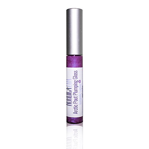NORDICA LUX ARCTIC PLUMPING GLOSS – Icelandic Lupine – Promotes Lip Fullness in Minutes with Micronized Hyaluronic Acid That Swells Lips without Irritation – 95% Organic – .3 oz