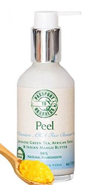 Organic – Peel – Alpha Hydroxy AHA Repair Cleanser – with Green Tea, Shea and Mango Butter – Paraben Free