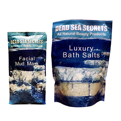 Dead Sea Spa Set Pack✔ 1 Facial Dead Sea Mud Mask + 1 Luxury Dead Sea Bath Salts Pack✔ All Natural Organic Spa Quality Skin Care✔ Cleanses, Exfoliates, Purifies, Moisturizes, Rejuvenates✔ Excellent for Acne, Blemishes, Eczema, Psoriasis✔ Fantastic Anti Aging Firming & Lifting ✔ 100% Money Back Guarantee✔ Leading Beauty Spa Skin Therapy Now for Men & Women At Home