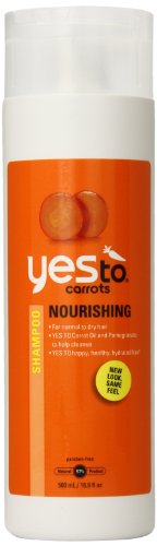 Yes To Carrots Nourishing Carrot Shampoo, 16.9-Ounce Bottles (Pack of 2)