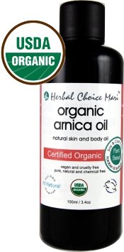 Herbal Choice Mari Organic Arnica Oil 100ml/ 3.4oz Bottle