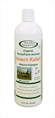 Mad About Organics All Natural Horse / Farm Animal Insect Relief Shampoo 16oz