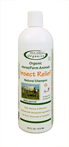 Mad About Organics All Natural Horse / Farm Animal Insect Relief Shampoo 16oz