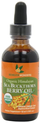 Sea Buckthorn Berry Oil – 100% Certified Organic, 1.76-Ounces Bottle
