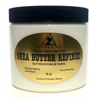 Shea Butter Refined Organic Natural Grade A Ghana Cold Pressed Raw Fresh 100% Pure 16 oz, 1 LB
