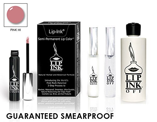 LIP INK Organic Vegan 100% Smearproof Lip Stain Kit – Pink Hi