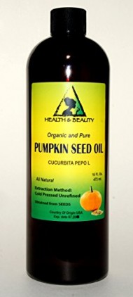 Pumpkin Seed Oil Unrefined Organic Carrier Cold Pressed Pure 32 oz