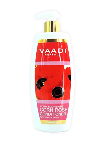 Ultra Nourishing Conditioner – Corn Rose Conditioner with Hibiscus Extract – Herbal Conditioner – Sulfate Free – Scalp Therapy – Moisture Therapy – ALL Natural – 350 ml – 11.8 Ounces – Vaadi Herbals