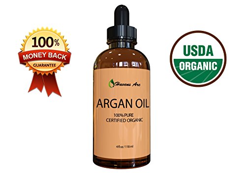 Virgin Argan Oil For Hair, Face, Skin & Nails -Huge 4 Oz bottle – 100% PURE & ECOCERT Certified – Moroccan Argan Oil is Therapeutic for Every Skin Condition -Extra virgin oil great for Acne, Dry Scalp, Split Ends, Frizzy Hair, Stretch Marks, Body Cuticles & MORE – This Argania Spinosa is Guaranteed To Make Your Body Shine!