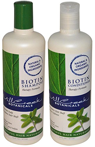 Mill Creek Biotin Shampoo and Conditioner For Hair Growth Bundle