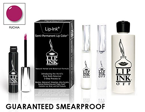 LIP INK Organic Vegan 100% Smearproof Lip Stain Kit – Fuchsia
