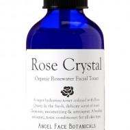 Rose Crystal Organic Rosewater Hydrating Facial Toner with Rose Quartz Gem Elixir 8.5 oz – As Seen in Fast Company Magazine