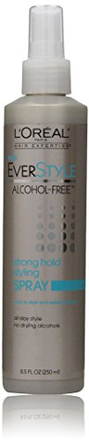 L’Oreal Paris EverStyle Strong Hold Styling Spray, Alcohol-Free, 8.5 Ounce