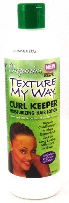 Africas Best Organic Texture My Way Curl Keeper Lotion 12 oz. (3-Pack) with Free Nail File