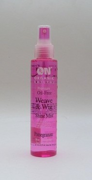 On Organic Natural Premium Oil Free Weave & Wig Shine Mist, Pomegranate 4.5 oz