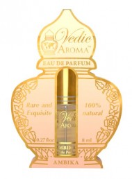 Ambika – Vedic Aroma Royal Collection Rare and Exquisite 100% Certified Organic Eau de Parfum – a Feeling of Living in Heaven