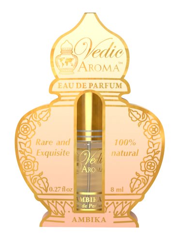 Ambika – Vedic Aroma Royal Collection Rare and Exquisite 100% Certified Organic Eau de Parfum – a Feeling of Living in Heaven