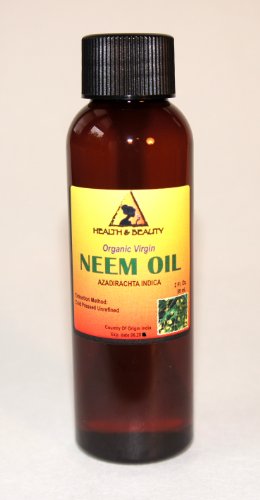 Neem Oil Virgin Organic Carrier Unrefined Cold Pressed 2 oz