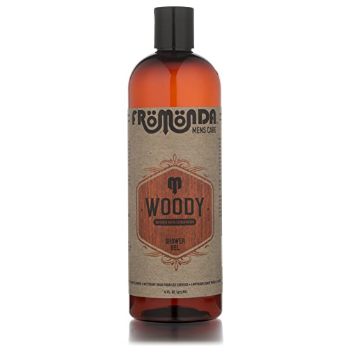 Woody Shower Gel 16oz Cedarwood Scent by Fromonda