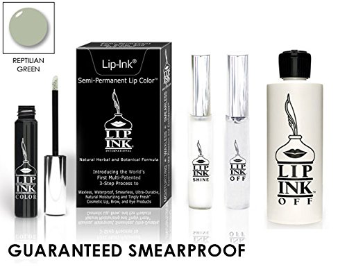 LIP INK Organic Vegan 100% Smearproof Lip Stain Kit – Reptilian Green