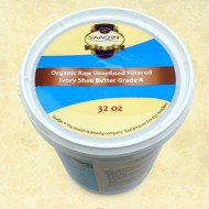 Authentic Organic IVORY Shea Butter FILTERED & CREAMY 32 Oz – The Highest Quality Butter (Pack of 2)