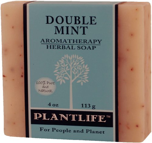 Double Mint 100% Pure & Natural Aromatherapy Herbal Soap- 4 oz (113g ...