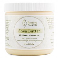Organic Shea Butter, Raw Unrefined Ivory 1lb; Natural Moisturizer for Skin, Nails, Hands and Hair; Great for Homemade Lotions, Balms and Bar Soaps; Six Most Popular Recipes Included with Purchase.