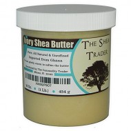 Ivory Shea Butter (16 Oz. / 1 Lb) By The Shea Trader® – Premium, Grade A, Raw, Unrefined, Pure, & Non-GMO – Make Your Own Lotion, Cream, Soap Base and Soap – Freshly Imported From Ghana -Packaged in a Clear, Cosmetic-grade Jar