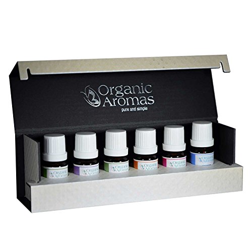 Designer Series Essential Oil Sampler Collection by Organic Aromas – Luxury Gift Set for Aromatherapy