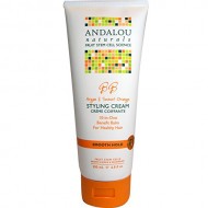 Andalou Naturals Smooth Hold Styling Cream,  Argan and Sweet Orange, 6.8 Ounce