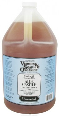 Vermont Soapworks – Aloe Castile Liquid Soap Unscented – 1 Gallon