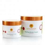 Just Naturals Organic Healing Butter Dry Skin, & Eczema Relief Cream (Unscented)