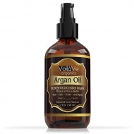 Organic Argan Oil for Hair & Face – Cold-Pressed 100% Pure Moroccan Argan Oil – ECOCERT & USDA Certified Organic – Miracle Beauty Oil for Skin, Hair, & Nails – Convenient Pump Bottle – 4 fl oz.
