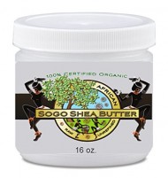 Sogo Shea Butter – 100% Raw and Unrefined Shea Butter. Skincare the Whole Family Can Trust. Certified Organic Shea Butter. For Dry Skin – No Chemicals. Easy to Use 16 Oz Jar. High in Vitamins A & E for Anti-wrinkle, Blemishes, Rashes, Burns, Itching and Stretch Marks for Expectant Mommies. Great for DIY Soaps, Body Butters, Lotions Etc. Buy 2 and Get Free Shipping. Money Back-30 Day ‘Satisfaction Guarantee’