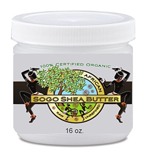 Sogo Shea Butter – 100% Raw and Unrefined Shea Butter. Skincare the Whole Family Can Trust. Certified Organic Shea Butter. For Dry Skin – No Chemicals. Easy to Use 16 Oz Jar. High in Vitamins A & E for Anti-wrinkle, Blemishes, Rashes, Burns, Itching and Stretch Marks for Expectant Mommies. Great for DIY Soaps, Body Butters, Lotions Etc. Buy 2 and Get Free Shipping. Money Back-30 Day ‘Satisfaction Guarantee’