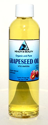 Grapeseed Oil Organic Carrier Cold Pressed 100% Pure 4 oz