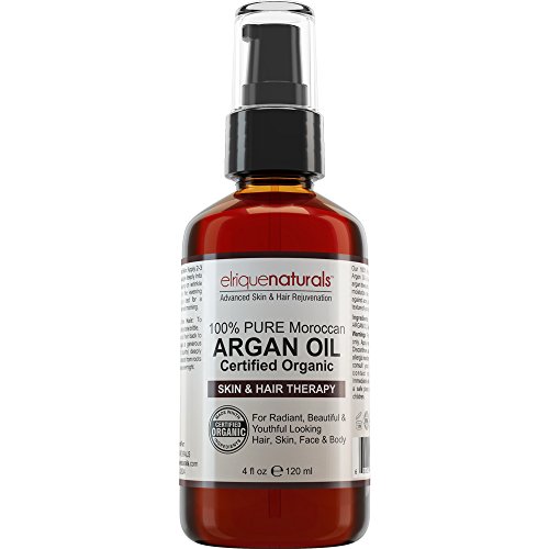 Organic Argan Oil – HUGE 4 OZ VALUE SIZE! 100% Pure Argan Oil Of Morocco – Best Hair And Scalp Treatment For Tired, Damaged Hair And Dry Scalp. Moisturizes And Hydrates Your Hair. Leaves Your Hair Beautiful In Texture And Volume.