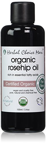 Herbal Choice Mari Organic Rosehip Oil 100ml/ 3.4oz Bottle